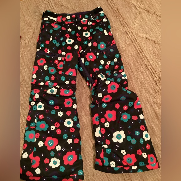 NWOT BURTON GIRLS ELITE CARGO FLORAL DESIGN SNOW PANTS SZ. XS - Picture 4 of 13